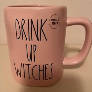 BRAND NEW Rae Dunn Pink Drink Up Witches Mug